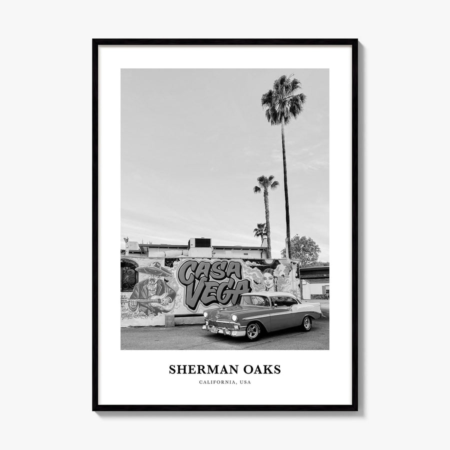 Sherman Oaks Classic Poster, framed poster mockup