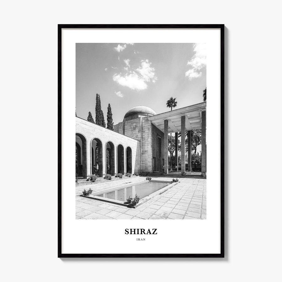 Shiraz Classic Poster, framed poster mockup
