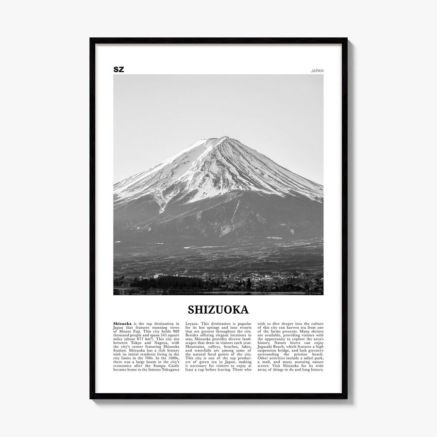 Shizuoka Newspaper Poster, framed poster mockup