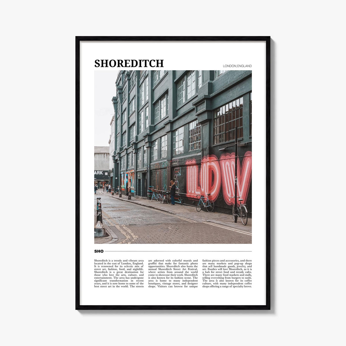 Shoreditch Travel Poster