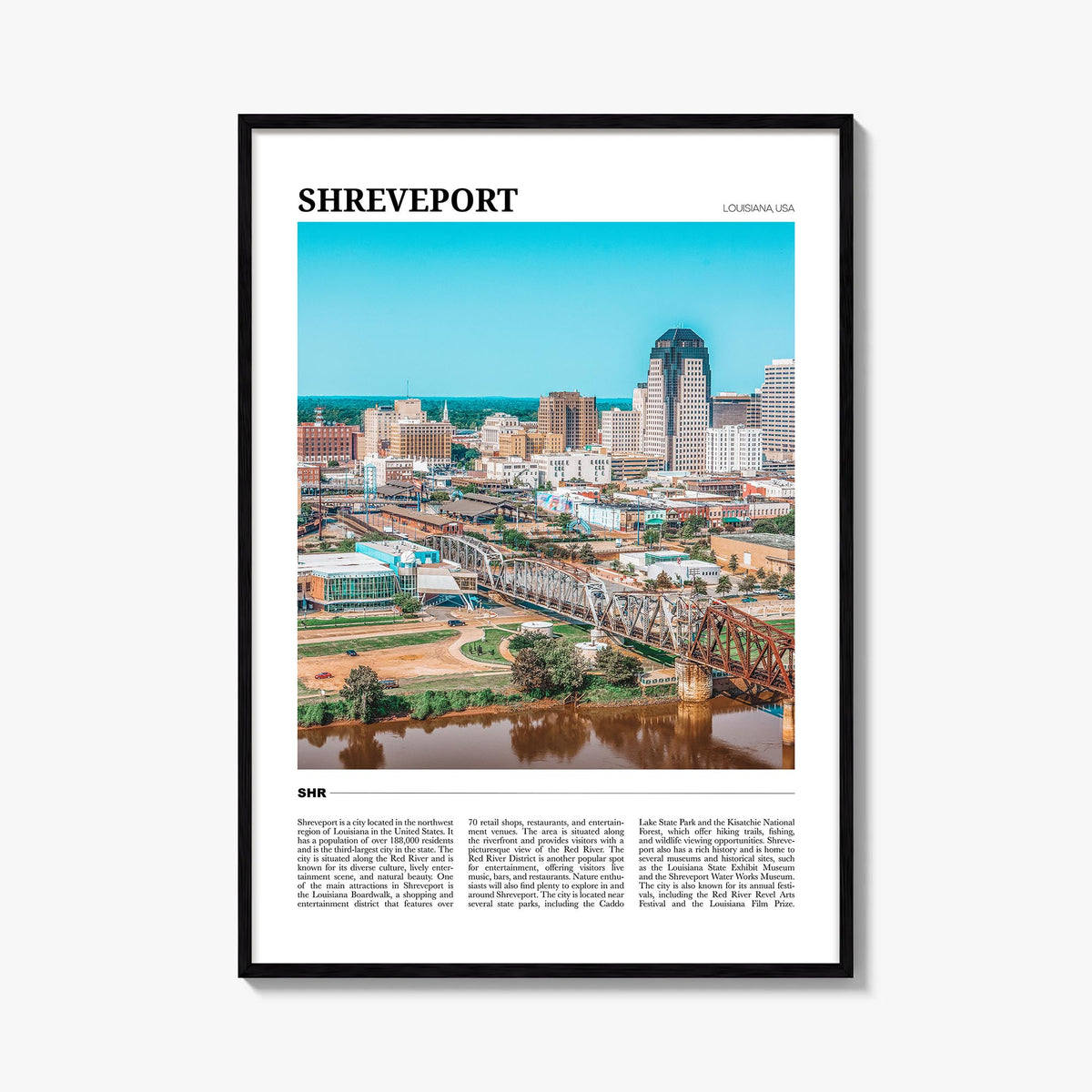 Shreveport Travel Poster