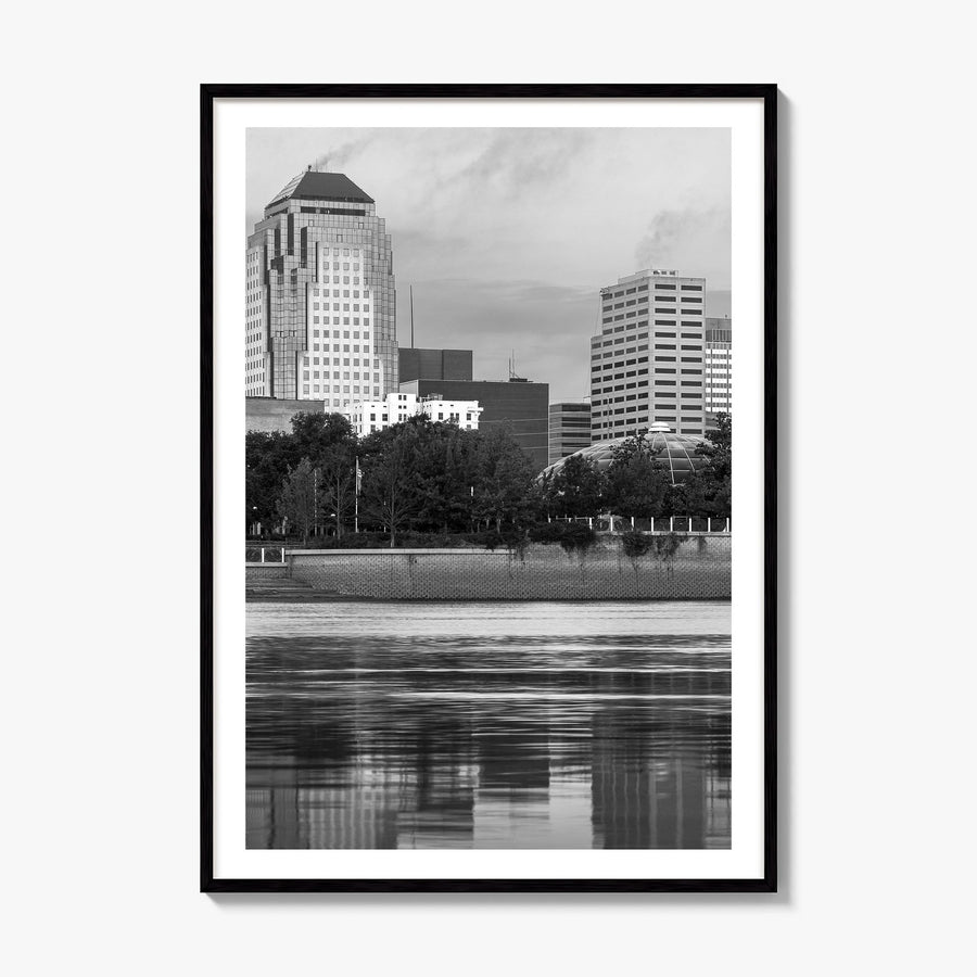 Shreveport Photo Poster, framed poster mockup, white border