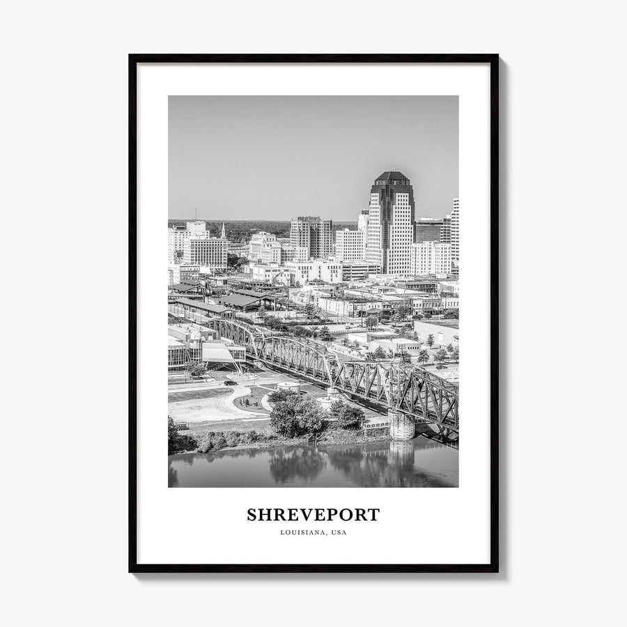 Shreveport Classic Poster, framed poster mockup