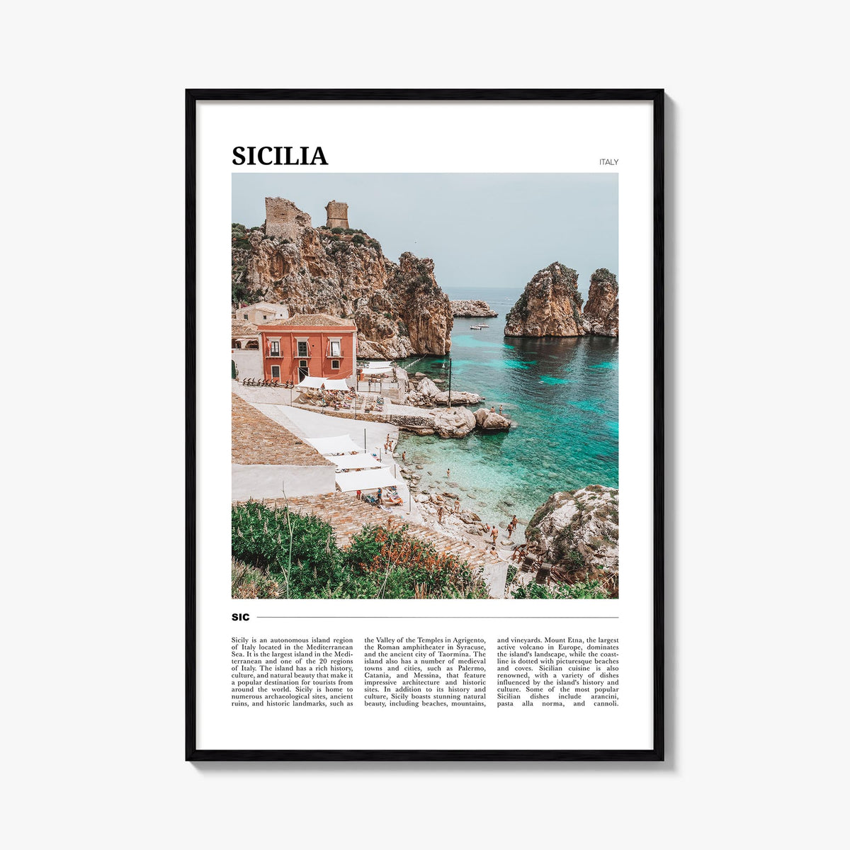 Sicily Travel No 1 Poster