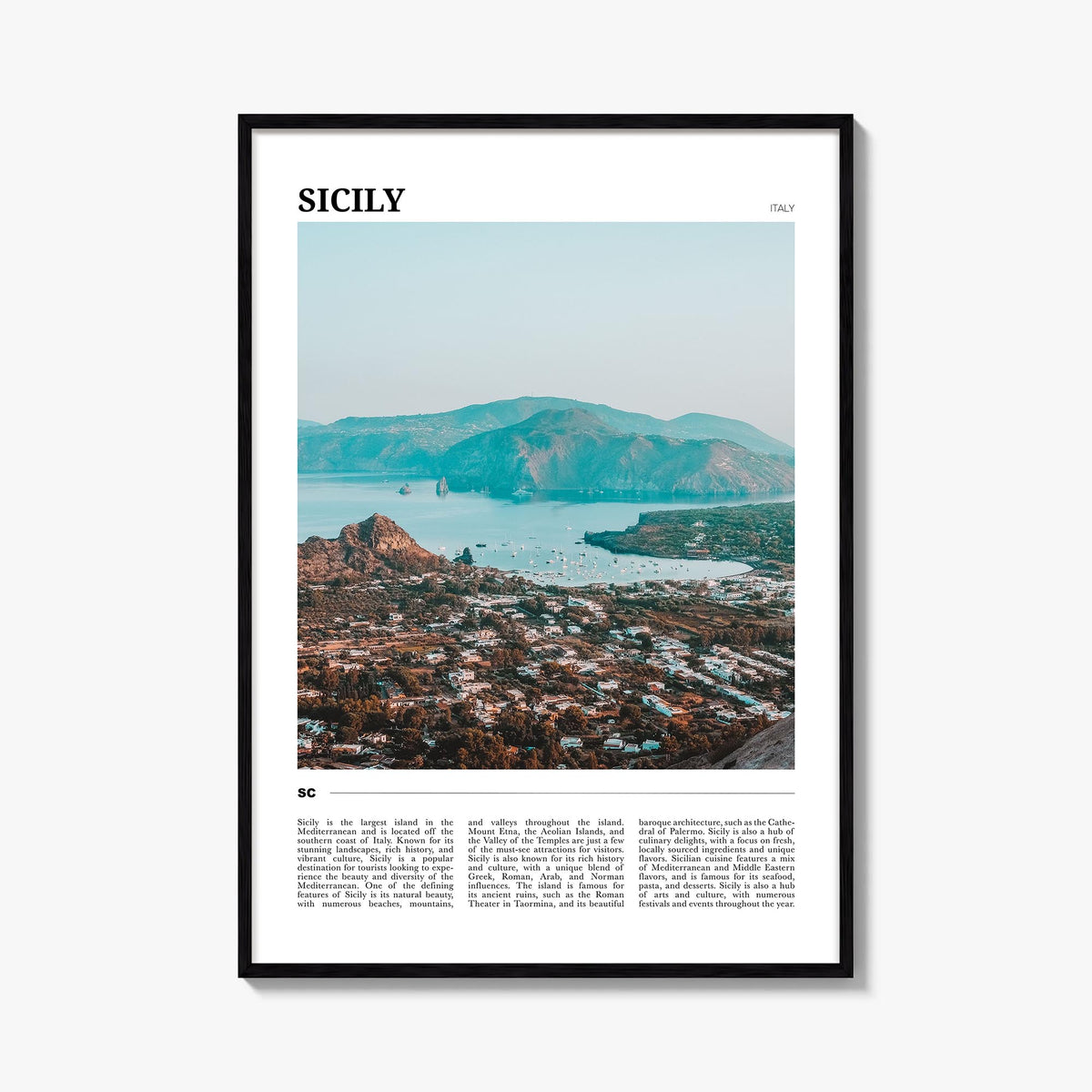 Sicily Travel No 2 Poster