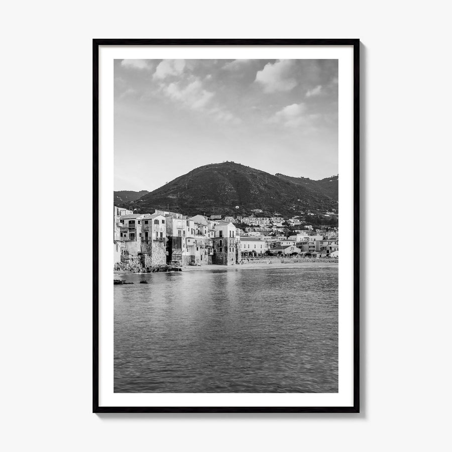 Sicily Photo Poster, framed poster mockup, white border