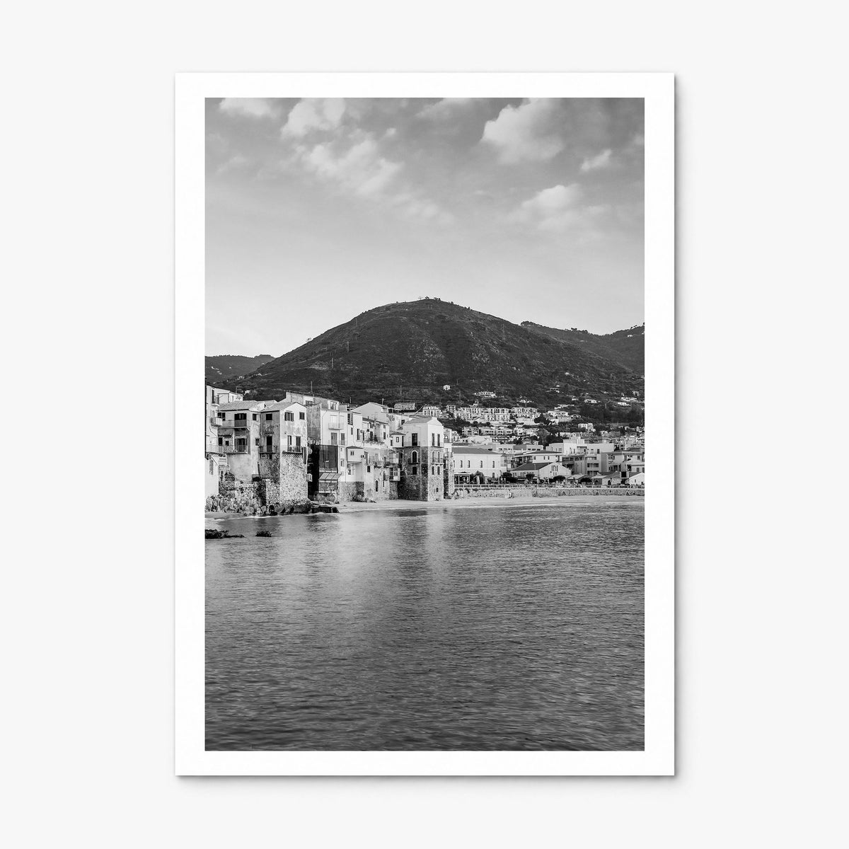 Sicily Photo Poster, print only (unframed), white border