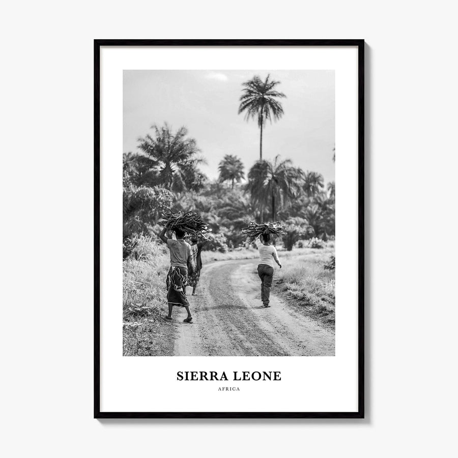 Sierra Leone Classic Poster, framed poster mockup