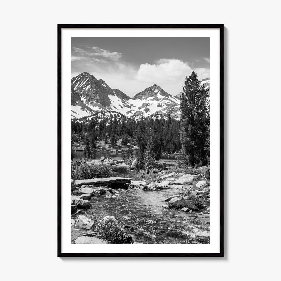 Sierra Nevada Photo Poster, framed poster mockup, white border