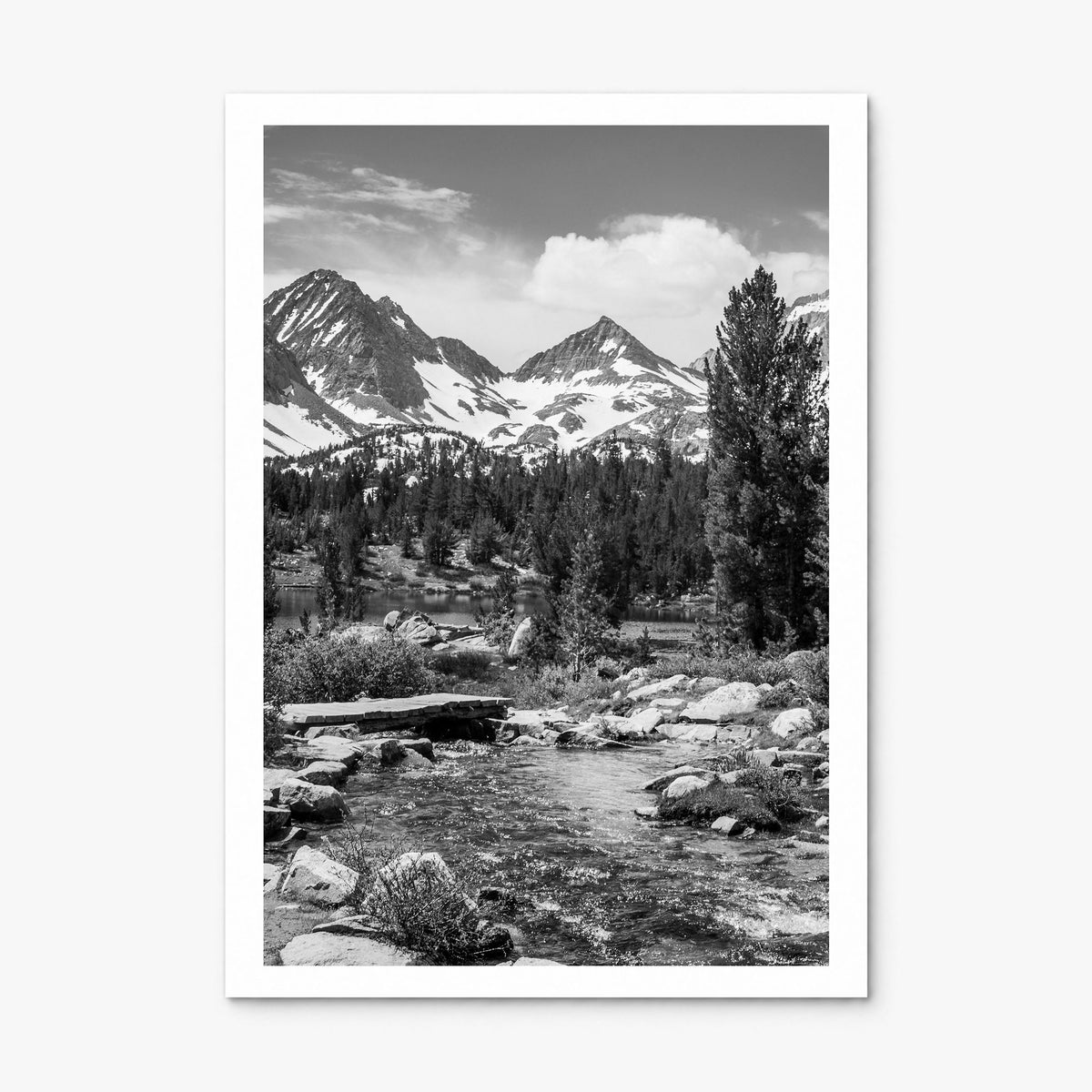 Sierra Nevada Photo Poster, print only (unframed), white border