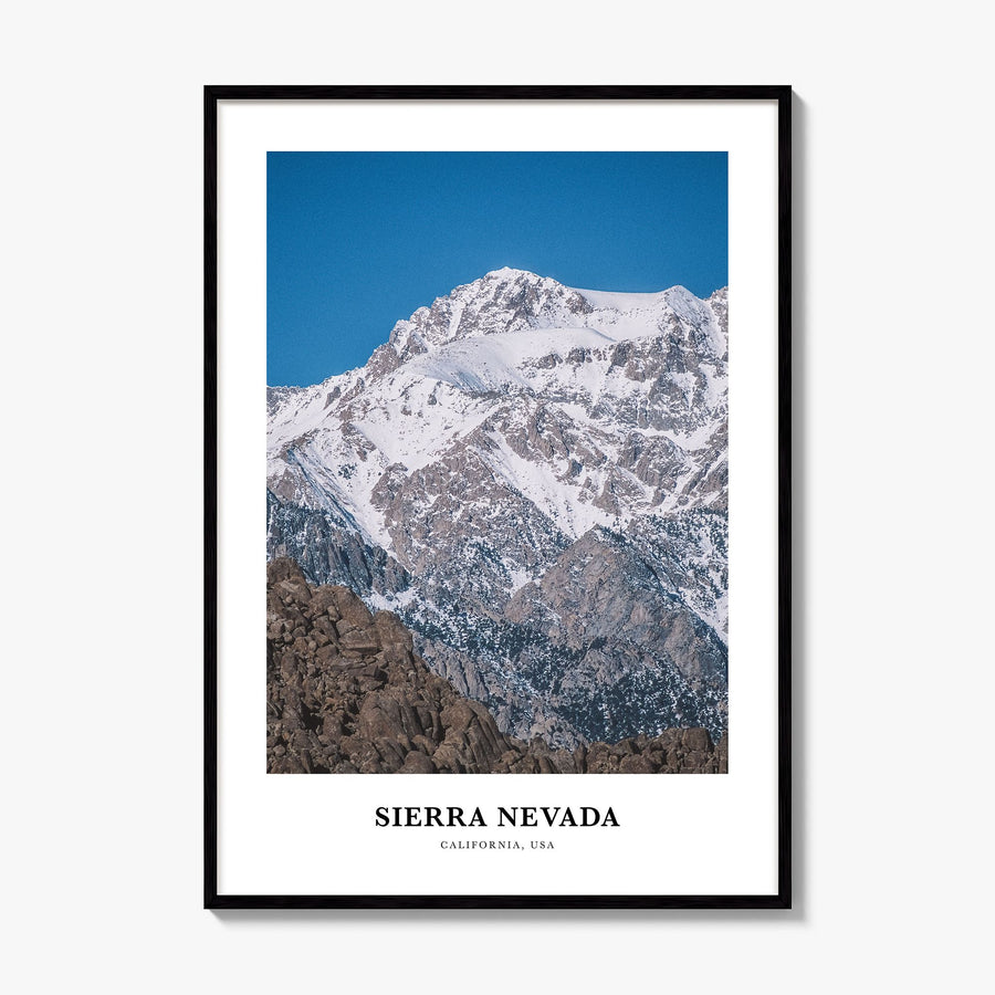 Sierra Nevada Classic Poster, framed poster mockup