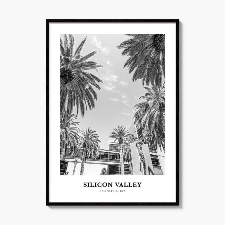 Silicon Valley Classic Poster, framed poster mockup