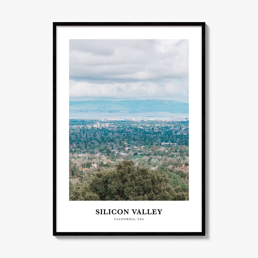 Silicon Valley Classic No 1 Poster, framed poster mockup