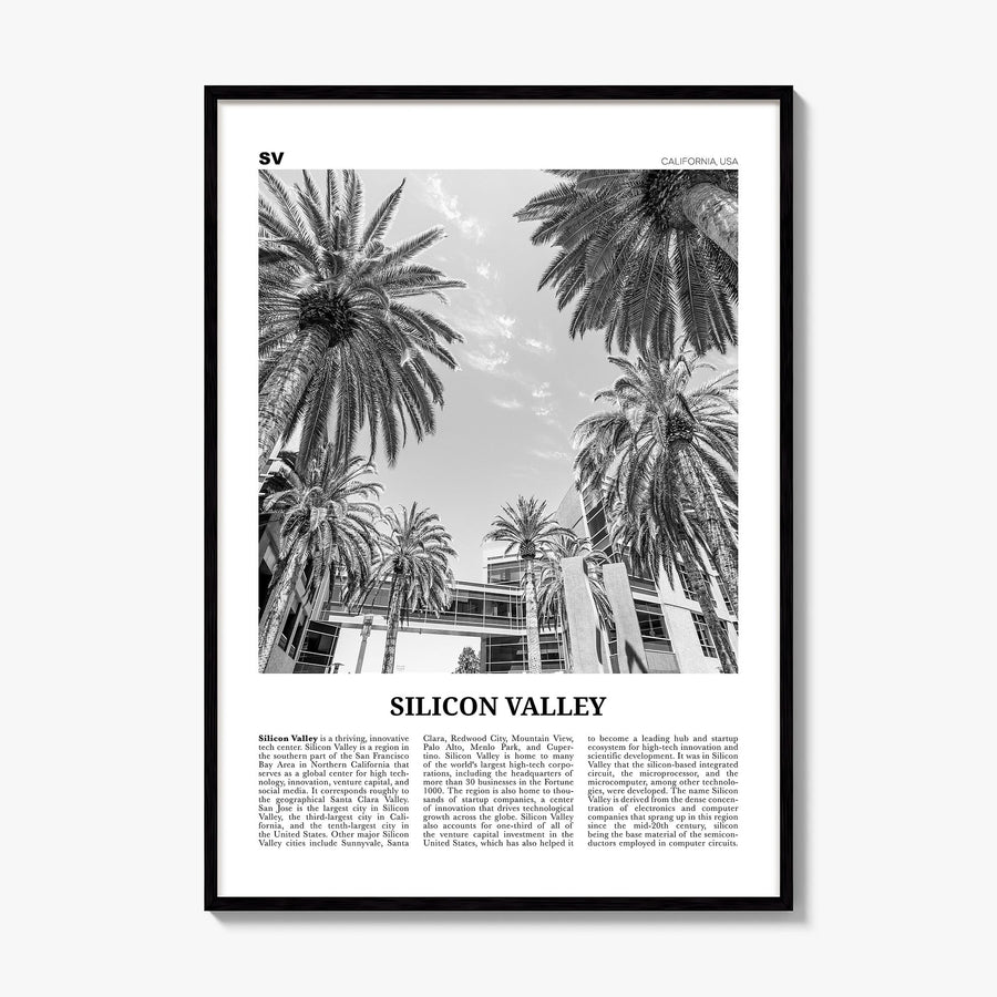 Silicon Valley Newspaper Poster, framed poster mockup