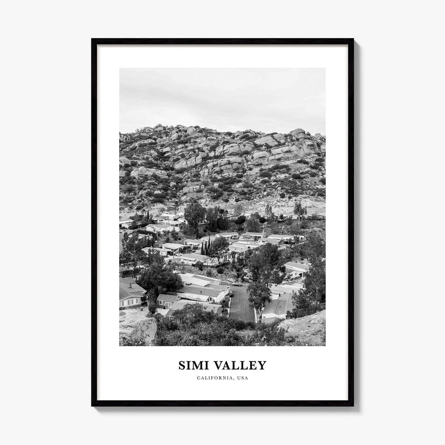 Simi Valley Classic Poster, framed poster mockup