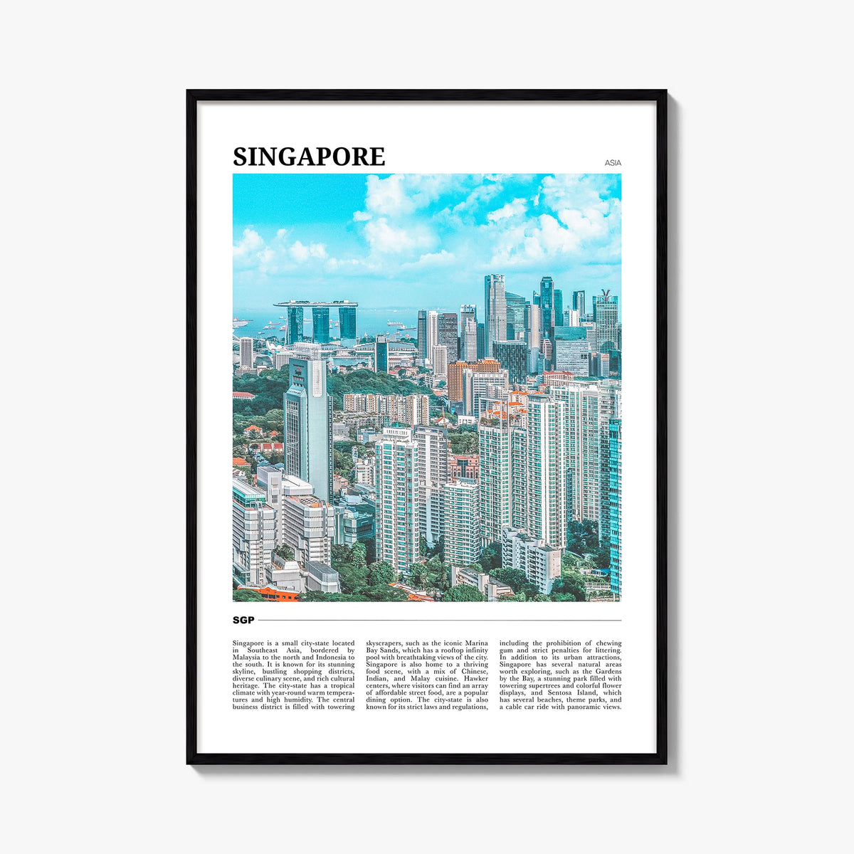 Singapore Travel Poster