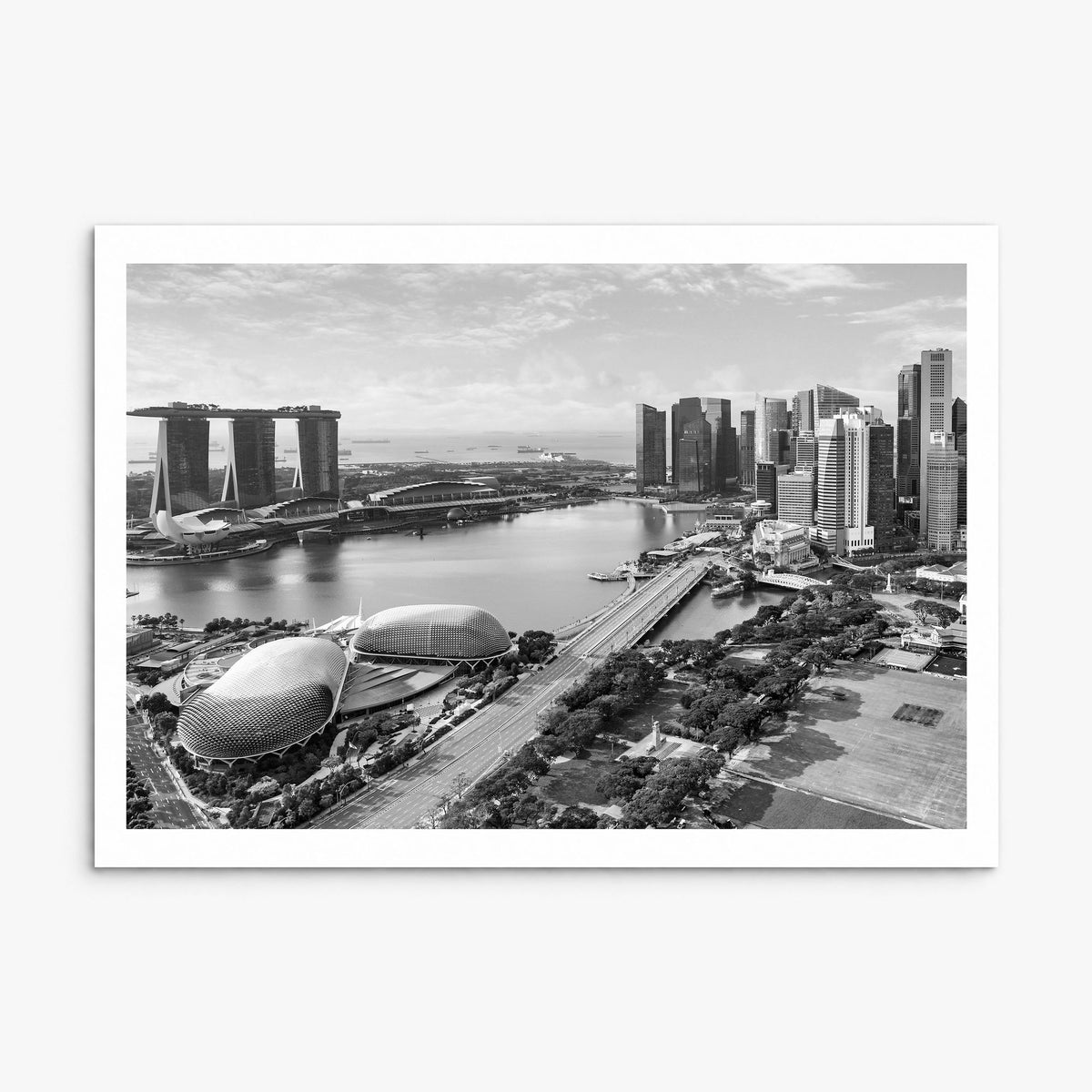 Singapore Photo Poster, print only (unframed), white border