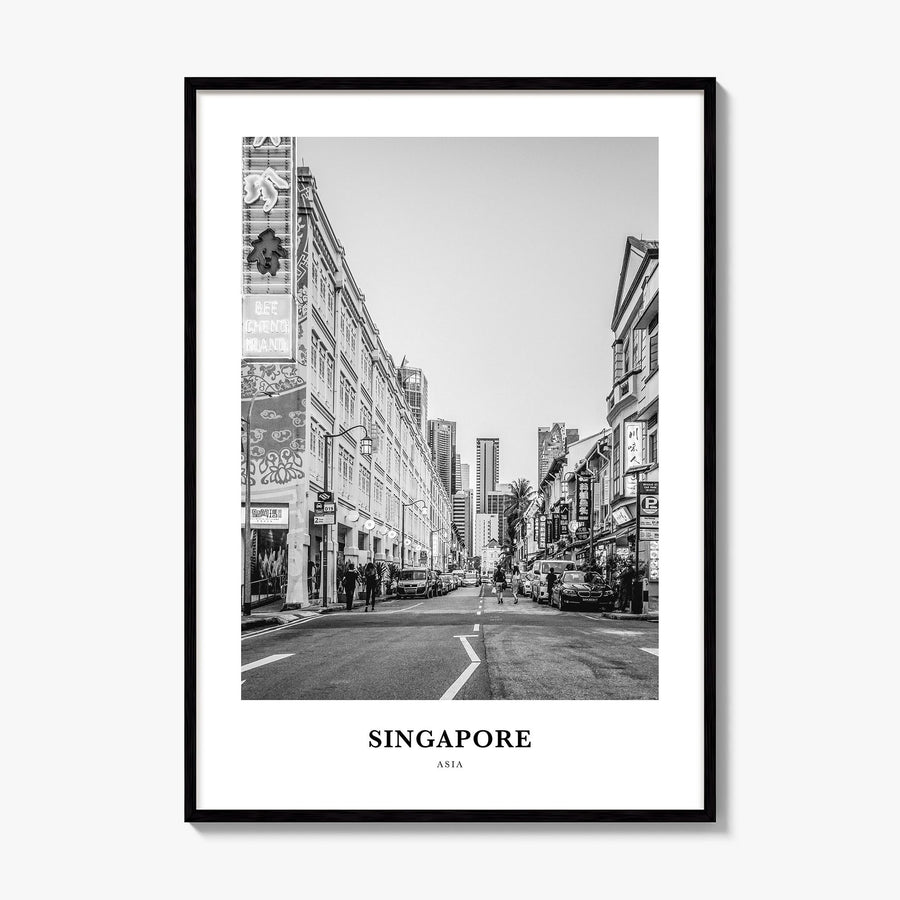 Singapore Classic No 2 Poster, framed poster mockup