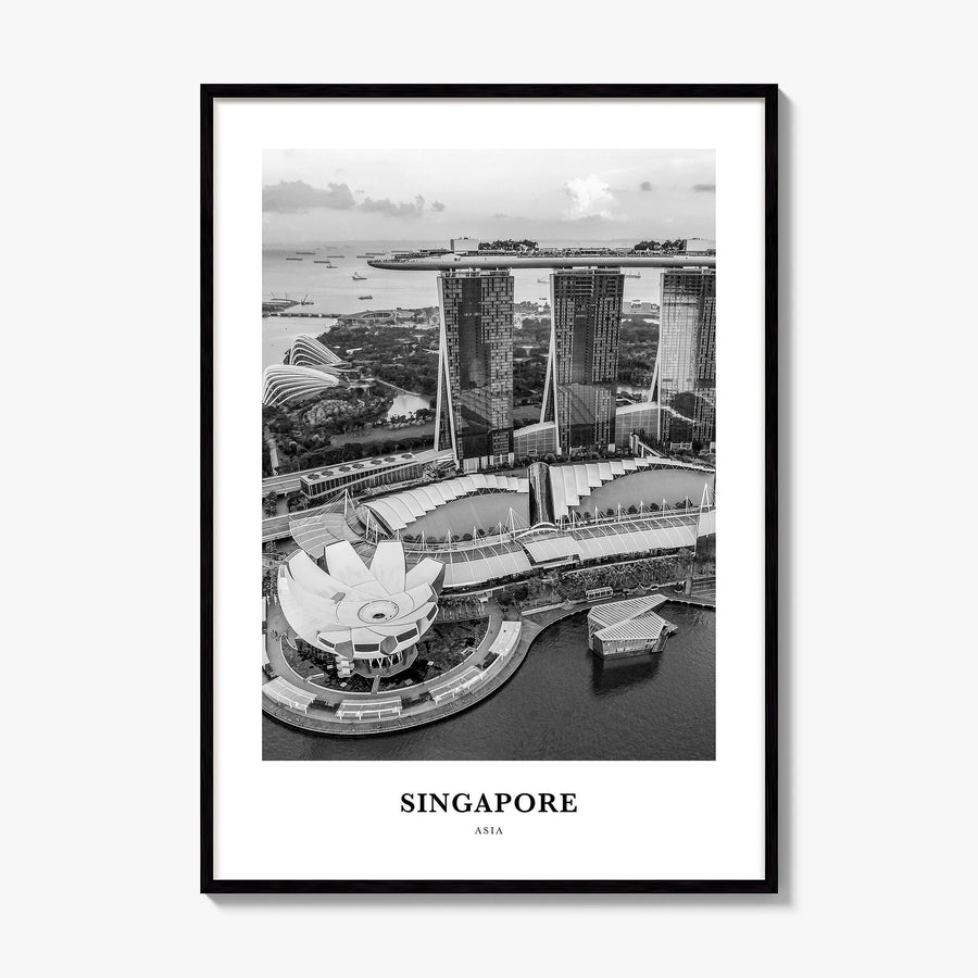 Singapore Classic No 3 Poster, framed poster mockup