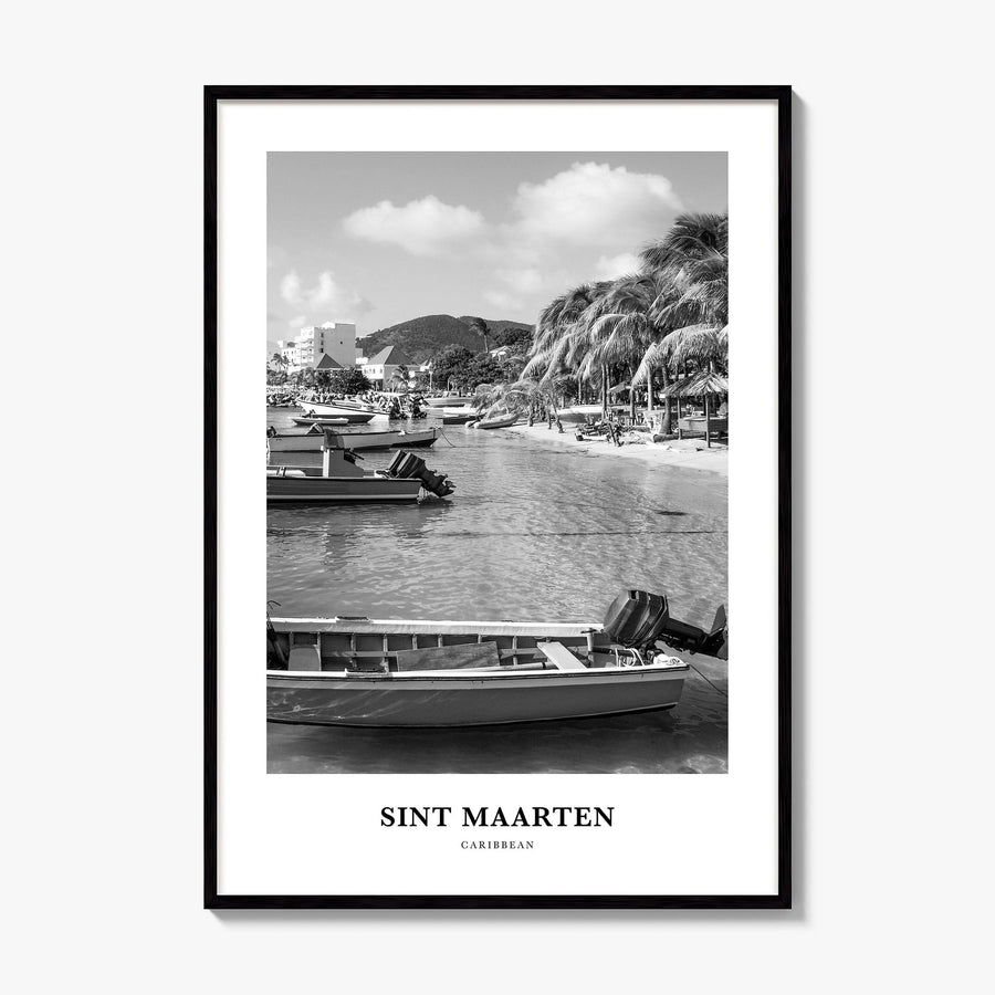 Sint Maarten Classic No 1 Poster, framed poster mockup