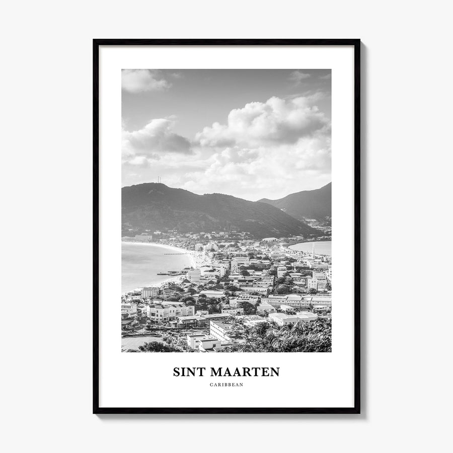 Sint Maarten Classic No 2 Poster, framed poster mockup