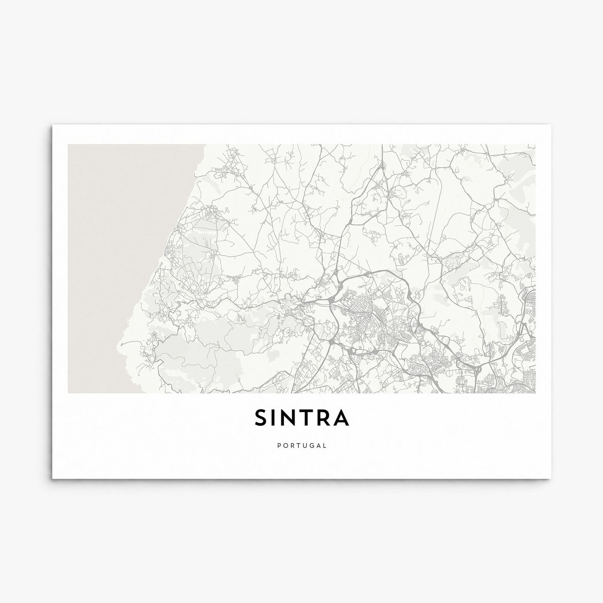 Sintra Map Poster, print only (unframed)