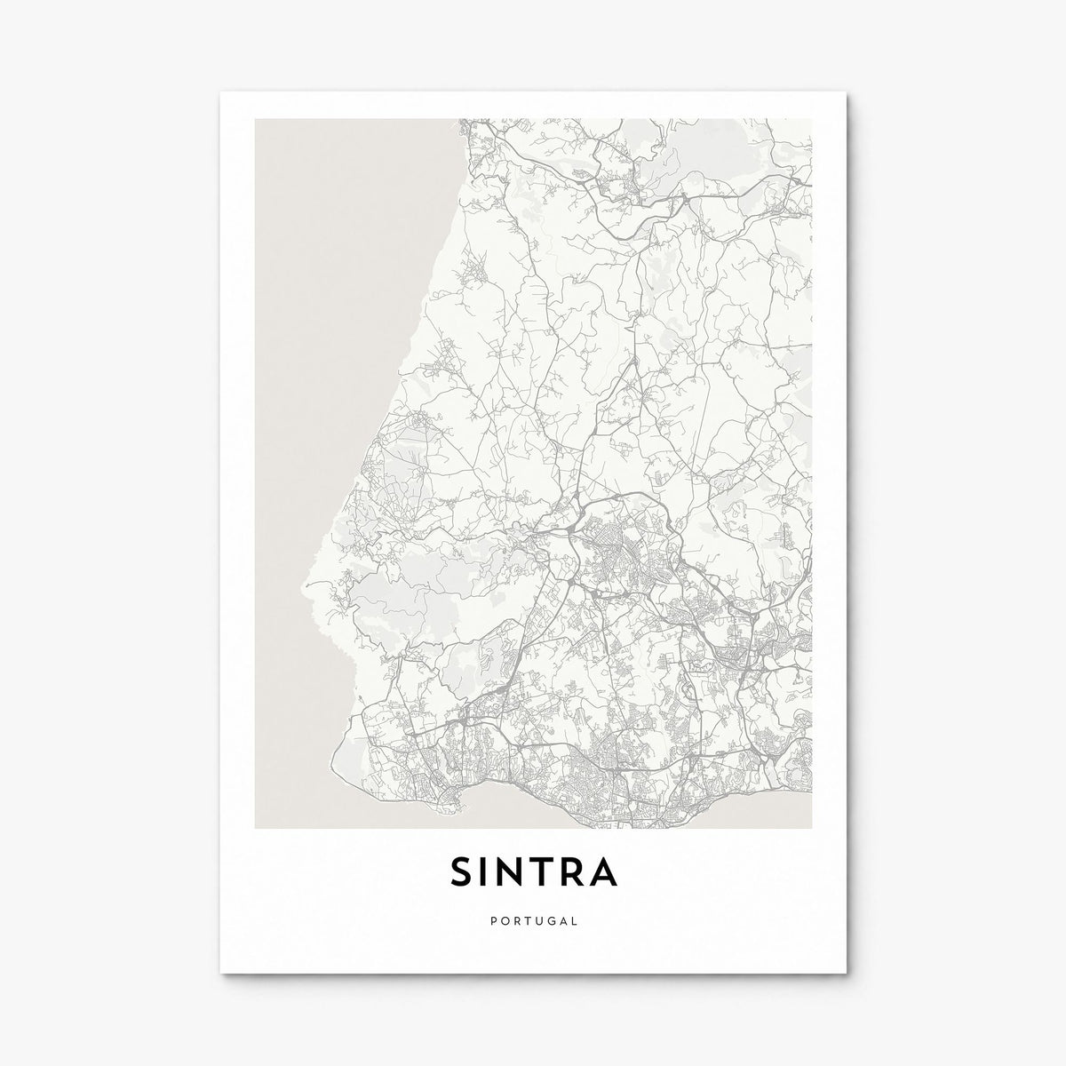 Sintra Map Poster, print only (unframed)