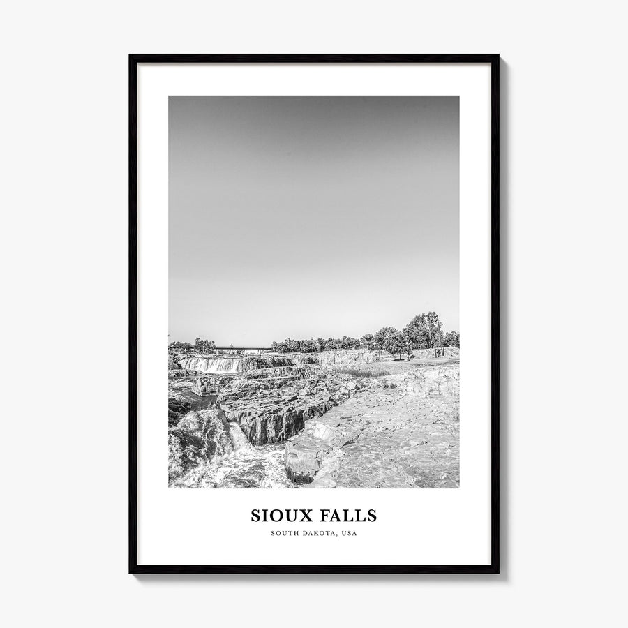 Sioux Falls Classic Poster, framed poster mockup