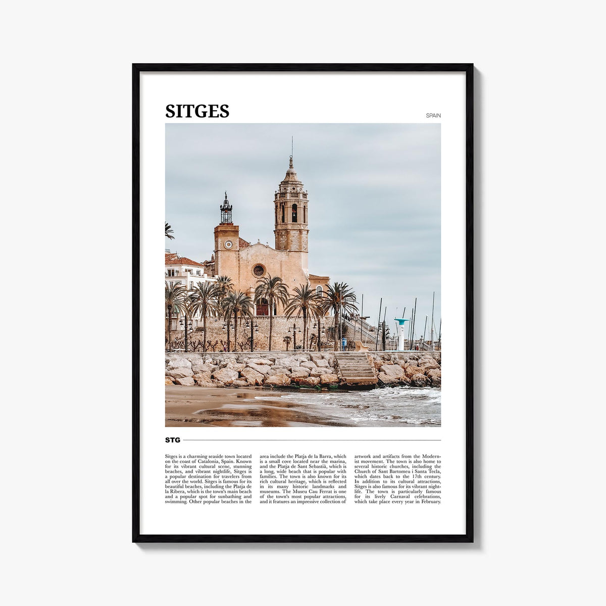 Sitges Travel Poster