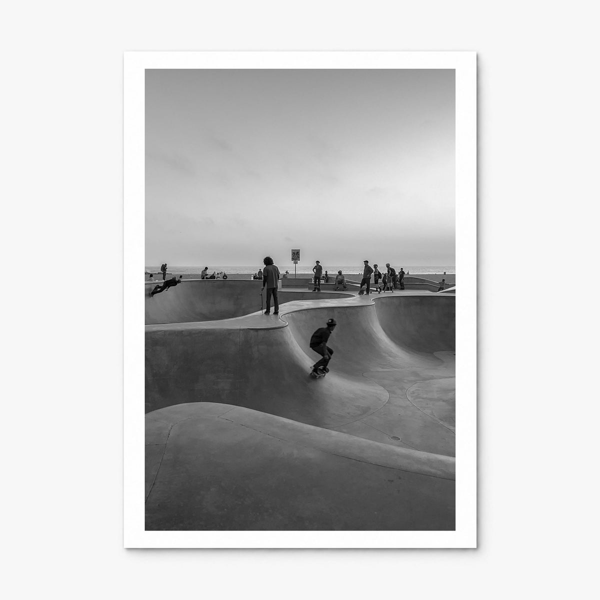 Skateboard Photo No 1 Poster, print only (unframed), white border