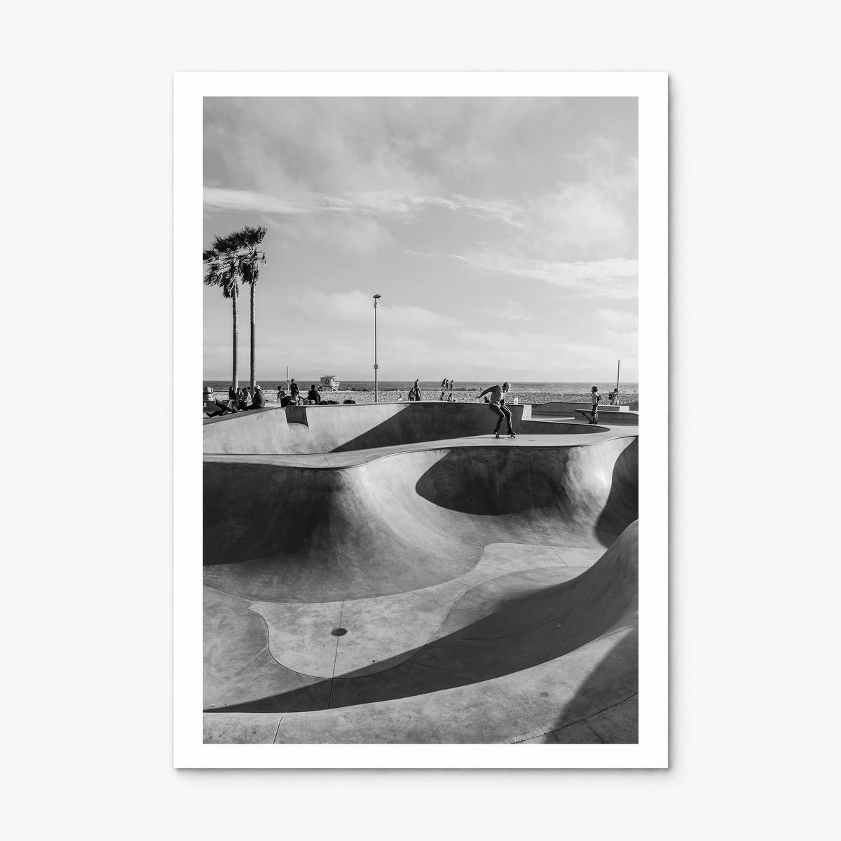 Skateboard Photo No 2 Poster, print only (unframed), white border