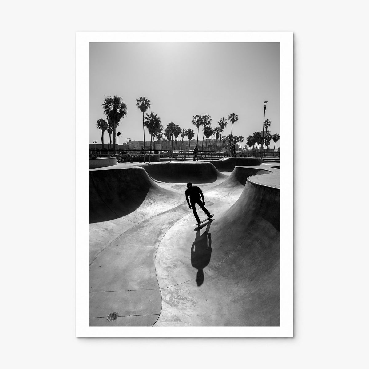 Skateboard Photo No 3 Poster, print only (unframed), white border