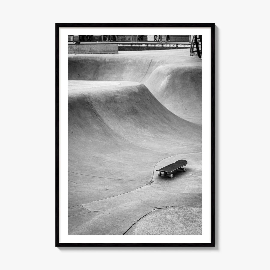 Skateboard Photo No 4 Poster, framed poster mockup, white border
