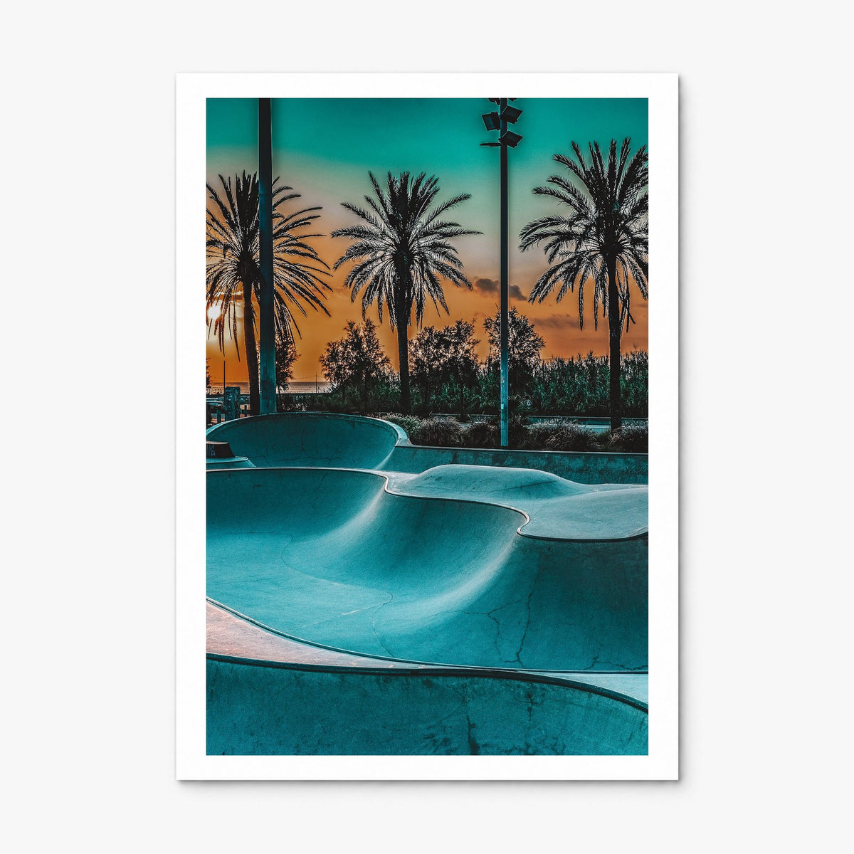 Skatepark Photo No 1 Poster, print only (unframed), white border