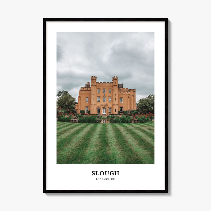 Slough Classic Poster, framed poster mockup