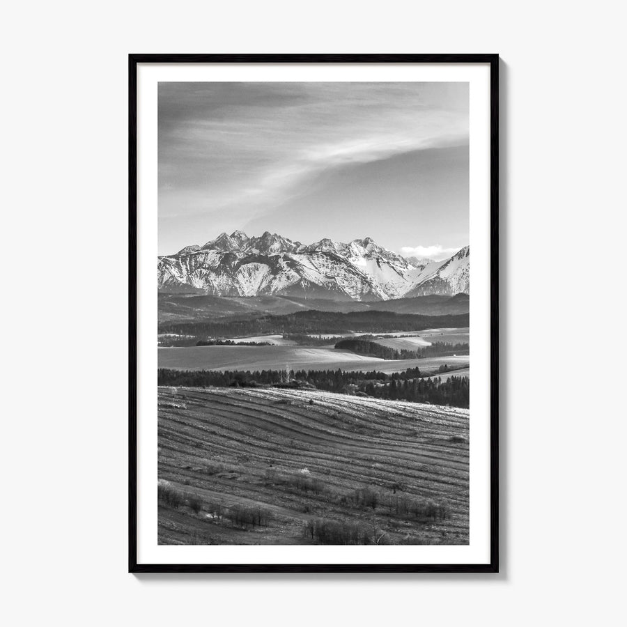Slovakia Photo Poster, framed poster mockup, white border