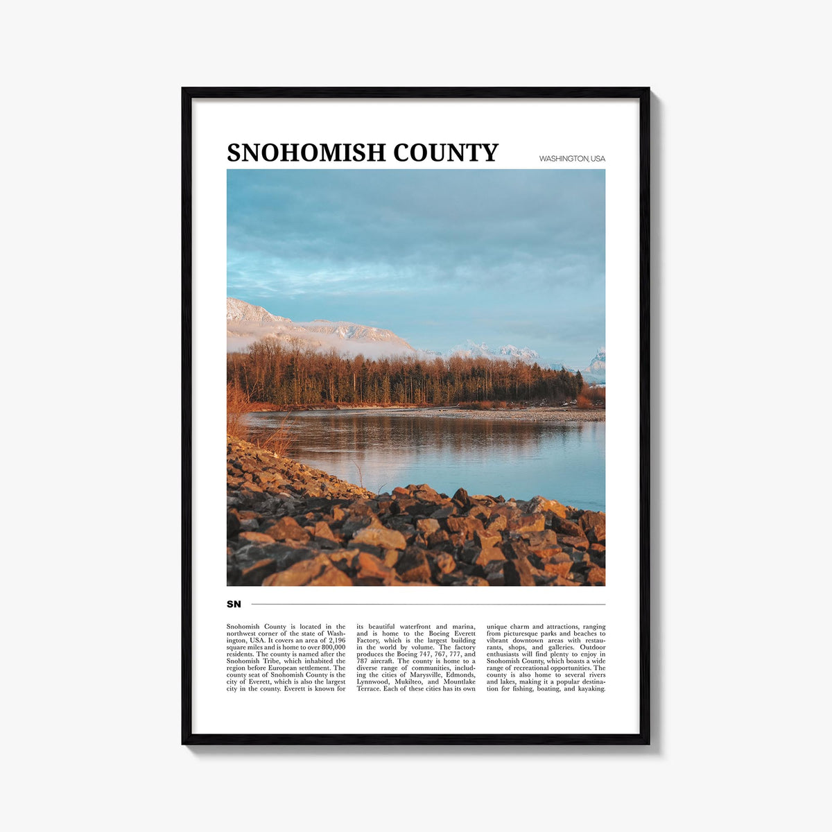 Snohomish County Travel Poster