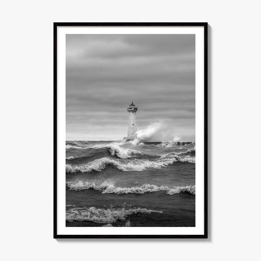Sodus Point Photo Poster, framed poster mockup, white border