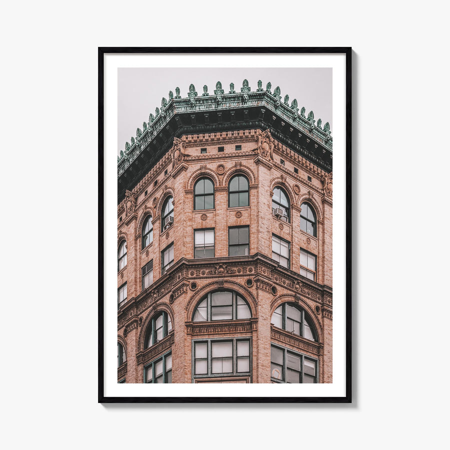 SoHo, New York City no. 2 colorful photo poster of New York, USA – vertical wall art, unframed print shown in interior mockup