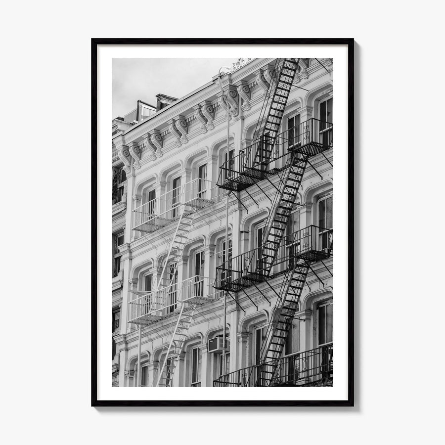 SoHo, New York City Photo Poster, framed poster mockup, white border