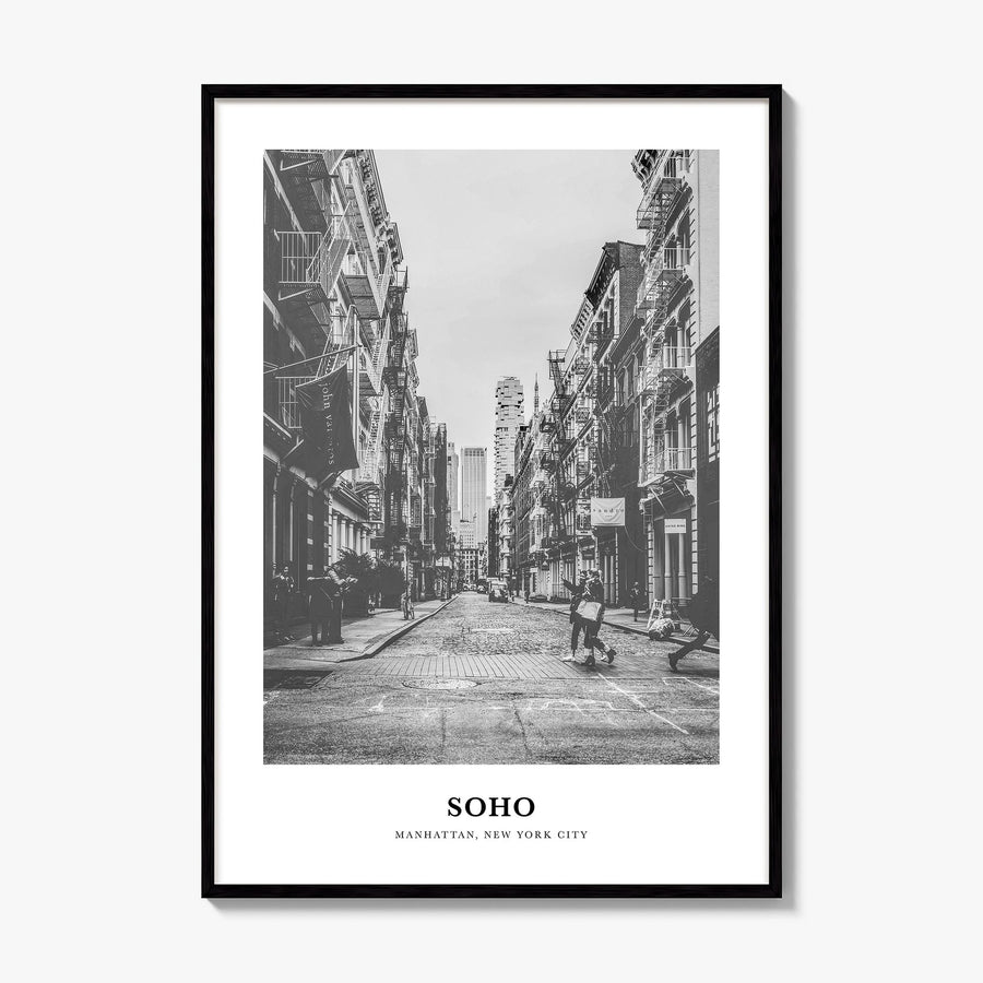 Soho Classic No 1 Poster, framed poster mockup
