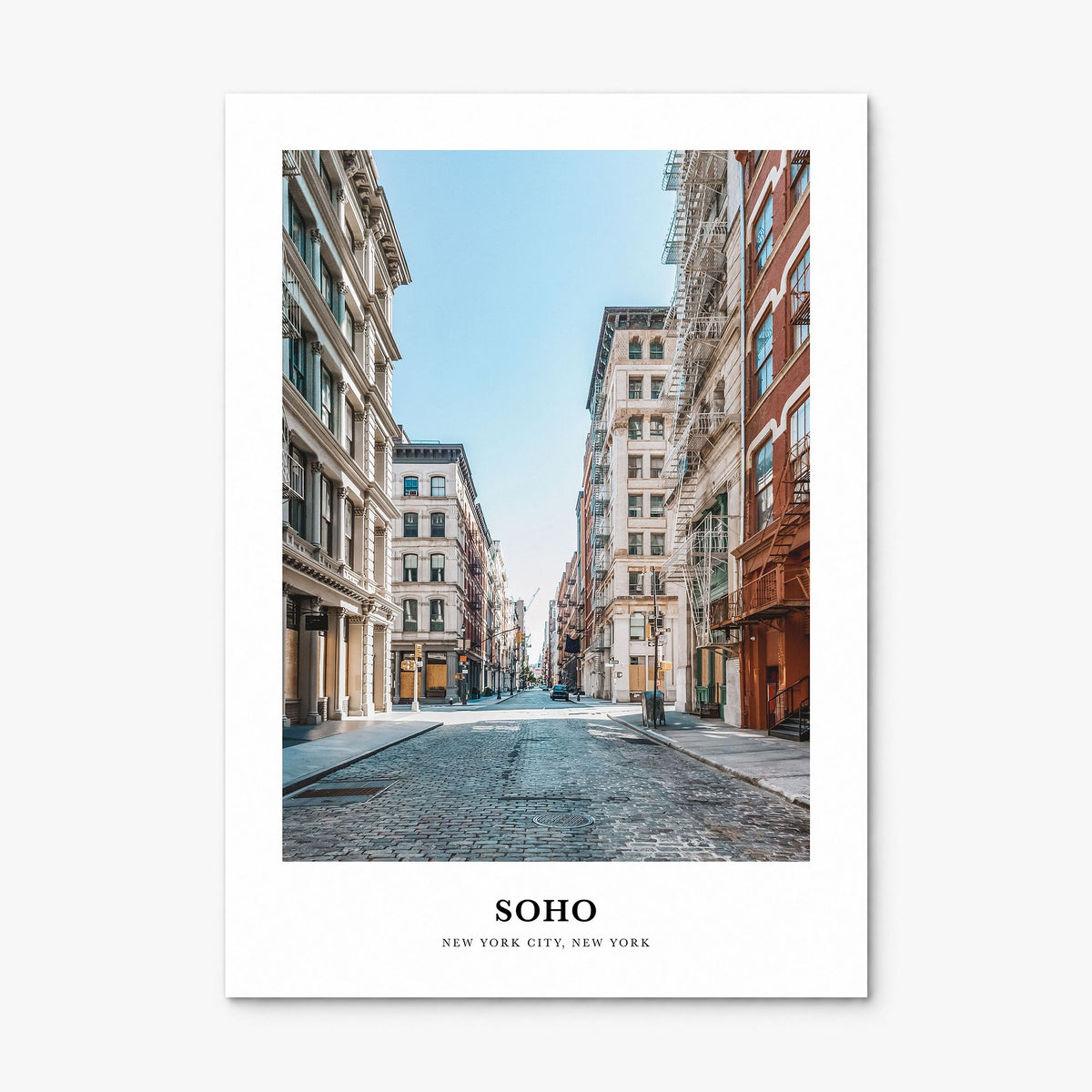 SoHo, New York City Classic Poster, print only (unframed)
