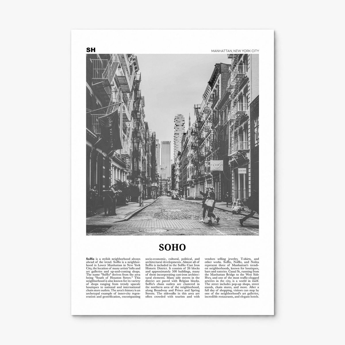 Soho Newspaper No 1 Poster, print only (unframed)