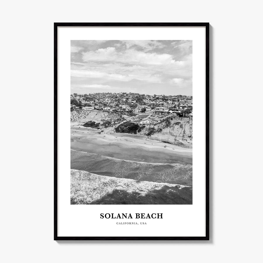 Solana Beach Classic Poster, framed poster mockup