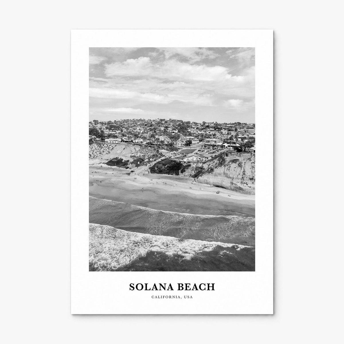 Solana Beach Classic Poster, print only (unframed)