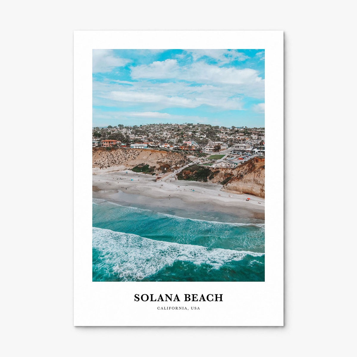 Solana Beach Classic Poster, print only (unframed)