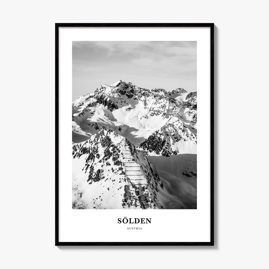Sölden Classic Poster, framed poster mockup