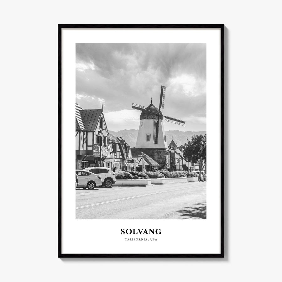 Solvang Classic Poster, framed poster mockup