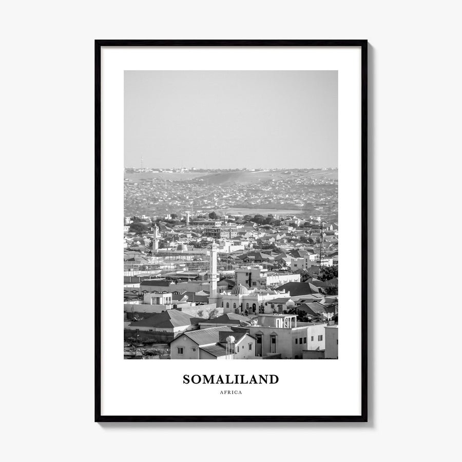 Somaliland Classic Poster, framed poster mockup