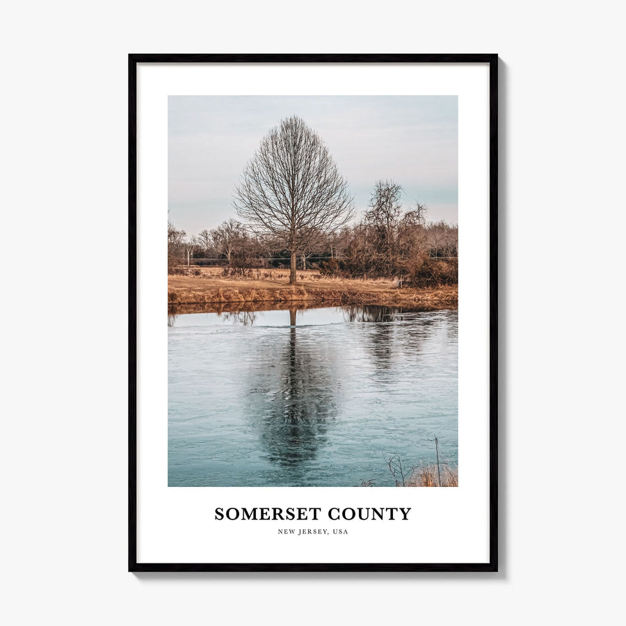 Somerset County Classic Poster, framed poster mockup